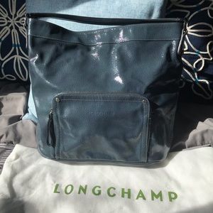 Longchamp 4x4 Patent Leather Shoulder Bag NWOT